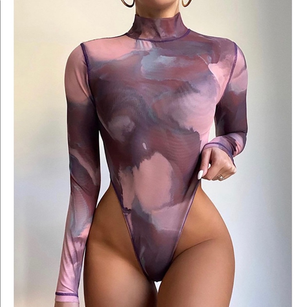 Pink & Purple Tye-Dye Bodysuit